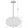 TooLight Boho OSW01410 lampa wisząca 1x60 W drewno zdj.2