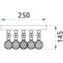 TooLight Kryształ OSW06822 lampa podsufitowa 3x40 W chrom zdj.2