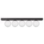 Zuma Line Sphere 1202 lampa podsufitowa 5x8 W biała-czarna zdj.1