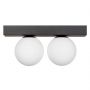 Zuma Line Sphere 1205 lampa podsufitowa 2x8 W biała-czarna zdj.1