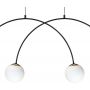 Zuma Line Bow 133867034807 lampa wisząca 4x10 W czarna zdj.2