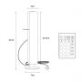 Zuma Line Torp 87308 lampka nocna rgb 1x5 W czarna zdj.2