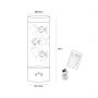 Zuma Line Aqua 87946 lampka nocna rgb 1x1 W czarna-przezroczysta zdj.2