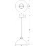 Luminex Sven 8889 lampa wisząca 1x15 W beżowa zdj.2