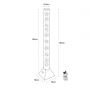 Zuma Line Aqua 89244 lampa stojąca x3.6 W przezroczysta-srebrna zdj.2