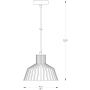 Zuma Line Dolia A8078BK lampa wisząca 1x40 W czarna zdj.2