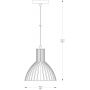 Zuma Line Dolia A8082BK lampa wisząca 1x40 W czarna zdj.2