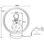 Zuma Line Astronauta BX04S123D1 lampa stołowa 1x4 W czarna zdj.2