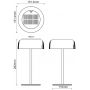 Zuma Line Bluet DT33111 lampa solarna stołowa 1x2.5 W czarny zdj.2