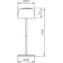 Zuma Line Poco ETLED658BK lampa stołowa zewnęt 1x2 W czarna zdj.2