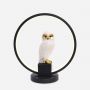 Zuma Line Sowa EX04F332U1 lampka nocna 1x4 W biała-czarna-złota zdj.1