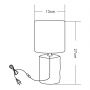Zuma Line HS8603BL lampa stołowa 1x40 W czarna zdj.2