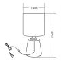 Zuma Line HS8605WH lampa stołowa 1x40 W biała zdj.2