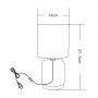 Zuma Line HS8720BL lampa stołowa 1x40 W czarna zdj.2