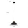 Zuma Line Maya MDL4156 lampa wisząca 1x20 W czarna zdj.2