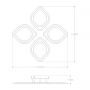 Zuma Line Illumia MS236040RBK lampa podsufitowa 1x30 W biała-czarna zdj.2