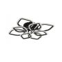 Zuma Line Illumia MS236180RBK lampa podsufitowa 1x75 W biała-czarna zdj.1