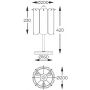 Zuma Line Nira MT35233SEBCN lampa stołowa 3x40 W czarna-przydymiona zdj.2