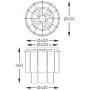 Zuma Line Nira MX35238MEBCN lampa podsufitowa powyżej 6x40 W czarna-przydymiona zdj.2