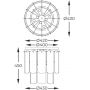 Zuma Line Nira MX35238MEGN lampa podsufitowa powyżej 6x40 W przezroczysta-złota zdj.2