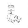 Zuma Line Fori OB2204BD1BK lampa podsufitowa 1x50 W czarna-złota zdj.2