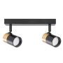 Zuma Line Fori OB2204BD2BK lampa podsufitowa 2x50 W czarna-złota zdj.1