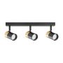Zuma Line Fori OB2204BD3BK lampa podsufitowa 3x50 W czarna-złota zdj.1