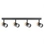 Zuma Line Fori OB2204BD4BK lampa podsufitowa 4x50 W czarna-złota zdj.1