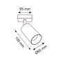 Zuma Line Ren OB2211BD1BK lampa podsufitowa 1x50 W czarna-szara zdj.2