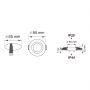Zuma Line Finn OB2006GU10BL lampa do zabudowy 1x50 W czarna zdj.2