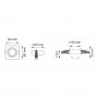 Zuma Line Finn OB2211CL02BL lampa do zabudowy 1x50 W czarna zdj.2