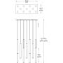 Zuma Line Loya P046111AB5SC lampa wisząca zdj.2