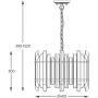 Zuma Line Alexandria P055606DV7V7 lampa wisząca 6x42 W przezroczysta zdj.2