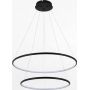 Zuma Line Marseille PL201004B2BK lampa wisząca 2x40 W czarna zdj.1