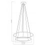 Zuma Line Marseille PL201004B2BK lampa wisząca 2x40 W czarna zdj.2