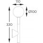 Zuma Line Arcturus W057401BSDFZ kinkiet 1x4 W czarny-złoty zdj.2