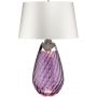 Elstead Lighting Lena LENATLLPLUMOWSS lampa stołowa 2x60 W fioletowa-satyna zdj.1