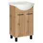 Astor Diuna Wotan AMLUD5022N umywalka z szafką 51 cm dąb zdj.1