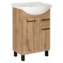 Astor Diuna Wotan AMLUD5522N umywalka z szafką 56 cm dąb zdj.1