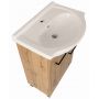 Astor Diuna Wotan AMLUD5522N umywalka z szafką 56 cm dąb zdj.3