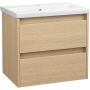 Astor Aria AMOTI602MW umywalka z szafką 61 cm dąb zdj.1