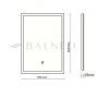 Balneo Lumin L02010204016 lustro 39x50 cm prostokątne z oświetleniem z matą grzewczą zdj.2