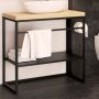 Baltica Design Linn 5904107906256 konsola podumywalkowa 60x35x75 cm czarna zdj.3