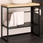Baltica Design Linn 5904107906263 konsola podumywalkowa 60x43x75 cm czarna zdj.3