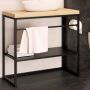 Baltica Design Linn 5904107906294 konsola podumywalkowa 95x35x75 cm czarna zdj.3