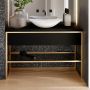 Baltica Design Trine 5904107906362 konsola podumywalkowa 80x40x75 cm czarna zdj.3