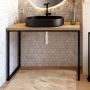 Baltica Design Laila 5904107906416 konsola podumywalkowa 110x35x75 cm czarna zdj.3