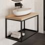 Baltica Design Hege 5904107906515 konsola podumywalkowa 60x43x45 cm czarna zdj.3