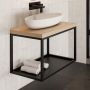 Baltica Design Hege 5904107906522 konsola podumywalkowa 75x35x45 cm czarna zdj.3