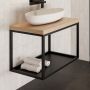 Baltica Design Hege 5904107906539 konsola podumywalkowa 75x43x45 cm czarna zdj.3